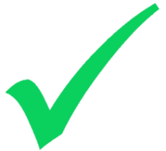 A green tick