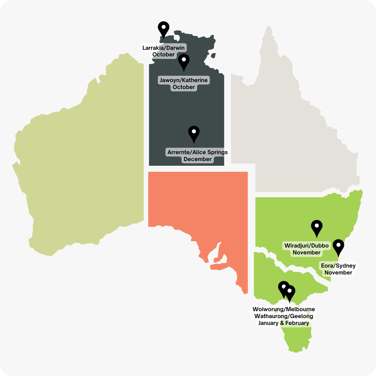 Map of the Tour