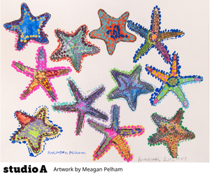 Artwork from studio A by Meagan Pelham