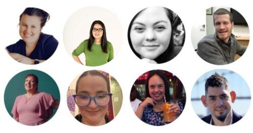 Pictures of people from the Learn and Lead group