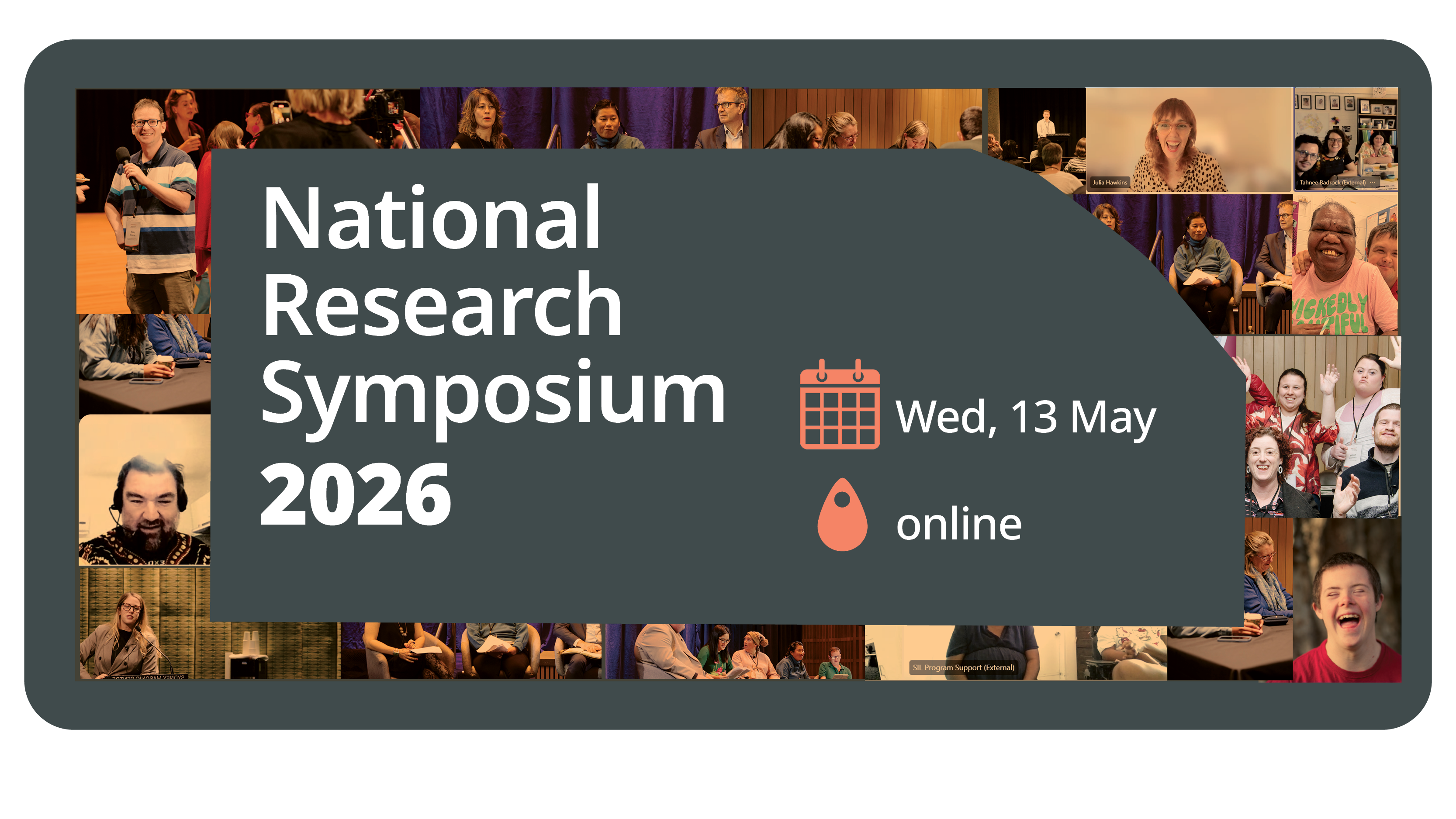 National Research Symposium 2026. Wednesday 13 May. Online.
