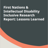 Cover of the First Nations and Intellectual Disability Inclusive Research Report.