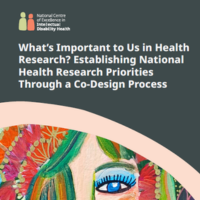 Front cover of the Establishing National Health Research Priorities Through a Co-Design Process report.