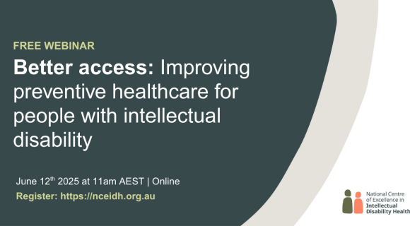 Better access Improving preventive healthcare for people with intellectual disability webinar 2025